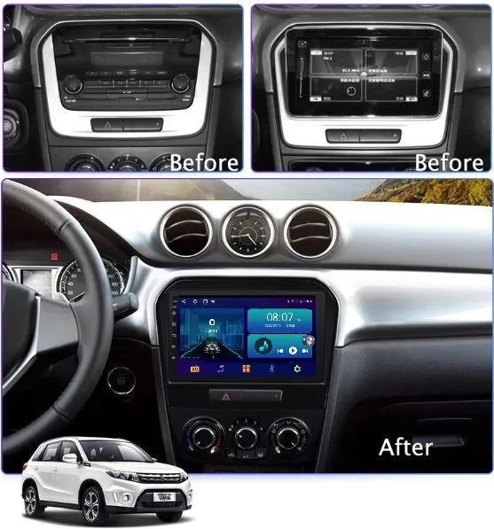 Car Dealz 9" Android 10.0 For Suzuki VITARA 2015-2016 In Dash Plus OEM Fascia