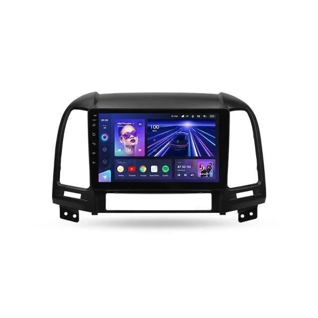 Car Dealz Elite 4G Data Model 10.2" Android 12.0 For Hyundai Santa Fe 2 2006 - 2012 In Dash Plus OEM Fascia