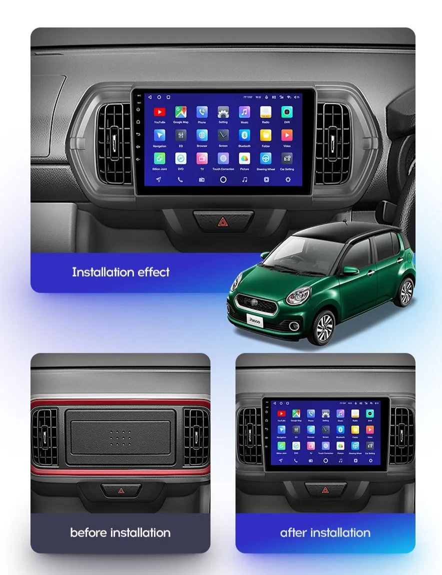 Car Dealz Premium Model 10.2" Android 10.0 For Toyota Passo III 3 2016 - 2021 GPS Bluetooth Car Player Navigation Radio Stereo DVD Head Unit In Dash Plus OEM Fascia