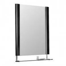 DECOLAV Bathroom Furniture 27.25-in W x 35.6-in H Espresso Square Bathroom Mirror