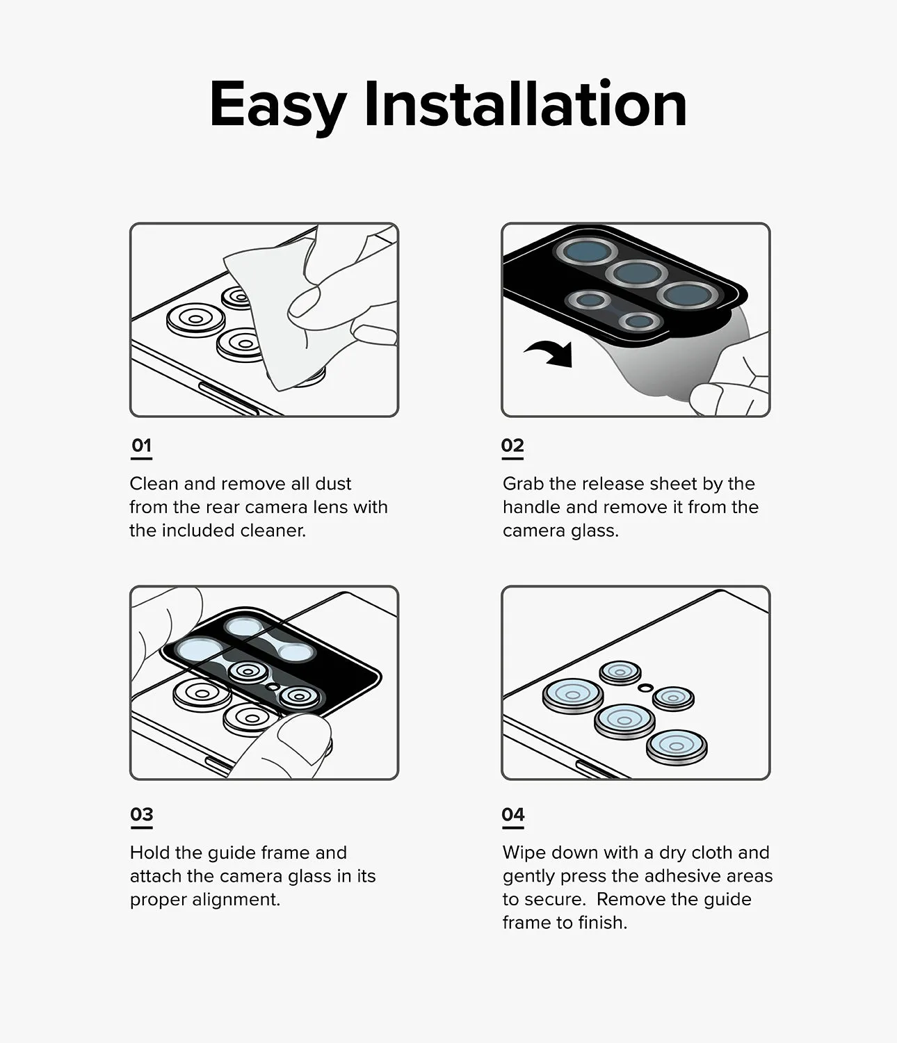 Galaxy S24 Lens Protector | Camera Lens Frame Glass