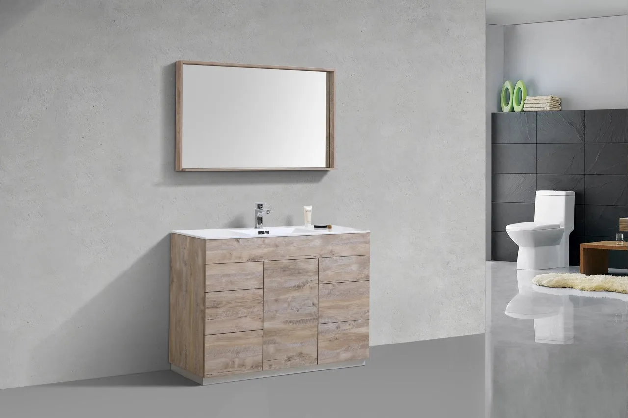 KFM48" Nature Wood , Floor Standing Modern Bathroom Vanity