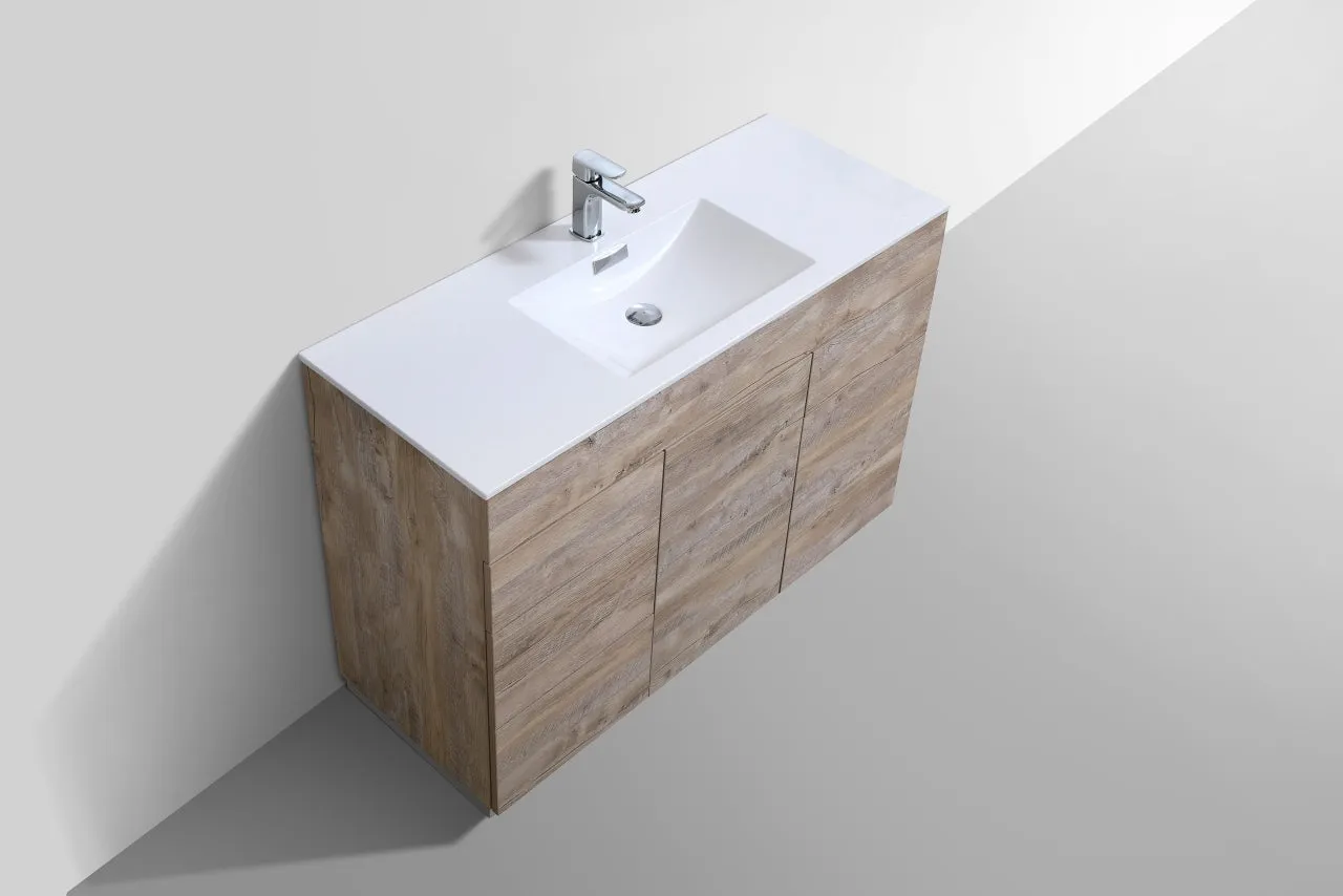 KFM48" Nature Wood , Floor Standing Modern Bathroom Vanity