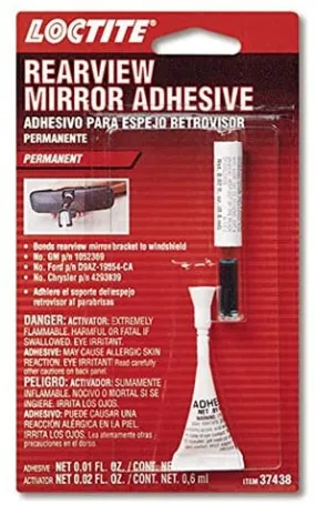 Loctite Rearview Mirror Adhesive, .3cc kit