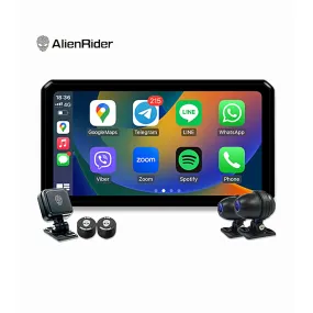 Motorcycle Dual Recording Bike Navigation System-Alien Rider M2 PRO-TPMS GPS With Touch Screen