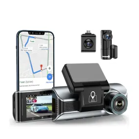 Multi-Camera 4K Dashcam System with Screen Night Vision GPS & Wi-Fi