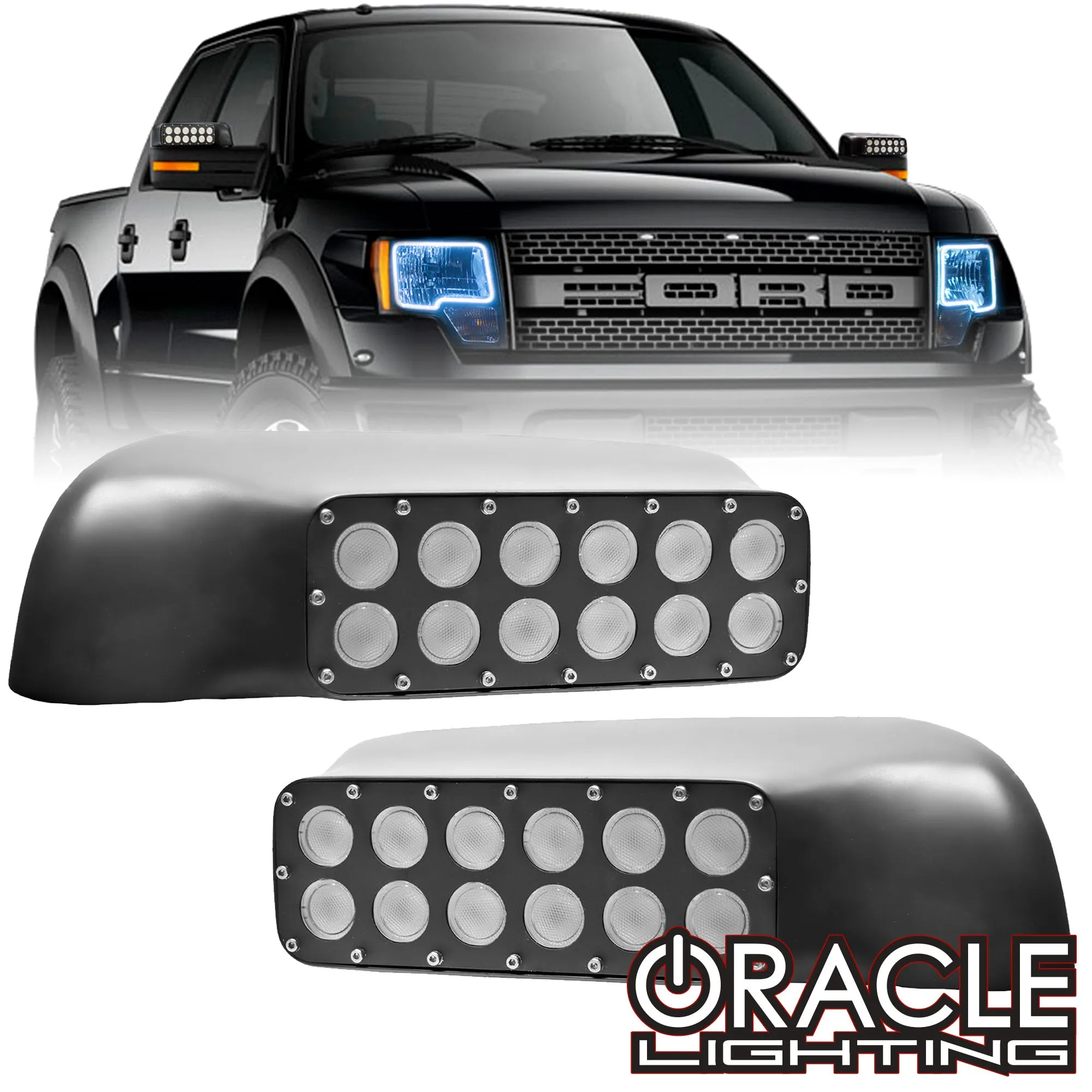 ORACLE Lighting 2009-2014 Ford F150/Raptor LED Off-Road Side Mirrors