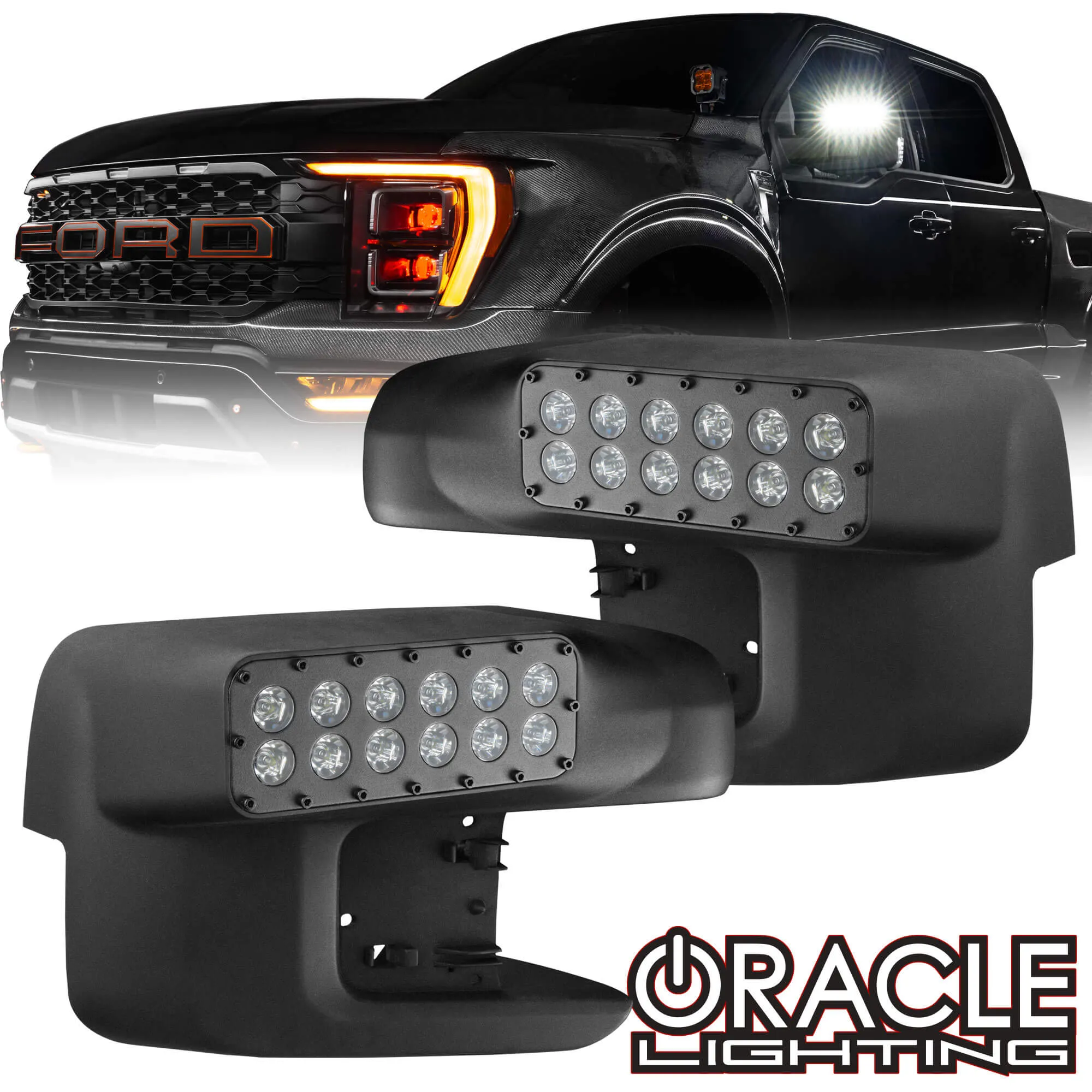 ORACLE Lighting 2021-2023 Ford F-150 LED Off-Road Side Mirror Ditch Lights - PRE-ORDER