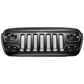 Oracle Lighting Technologies Vector Pro Series Grille Assembly - 1500 LED - 5600 Lumen Low - 7200 Lumen High - Turn Signal - Warning Lights - Plug and Play - Jeep Wrangler 2018-20