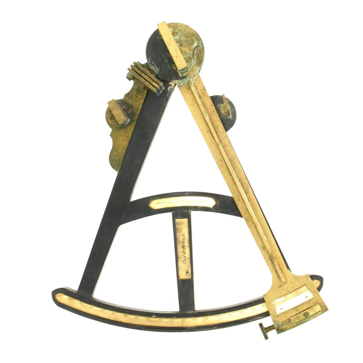 Original British Ship's Octant by Spencer & Co. London - Sold in Massachusetts and Named to Capt. J. Jones