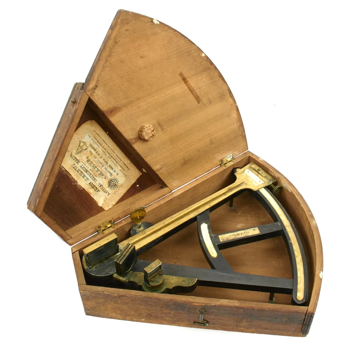 Original British Ship's Octant by Spencer & Co. London - Sold in Massachusetts and Named to Capt. J. Jones