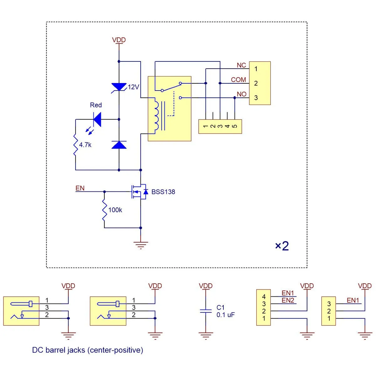 Pololu Basic 2-Channel SPDT Relay Carrier with 12VDC Relays (Assembled)