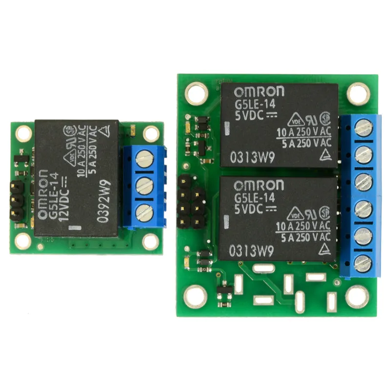 Pololu Basic 2-Channel SPDT Relay Carrier with 5VDC Relays (Assembled)