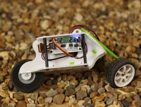 RockyBorg White and Green - The three wheeled rocking robot!