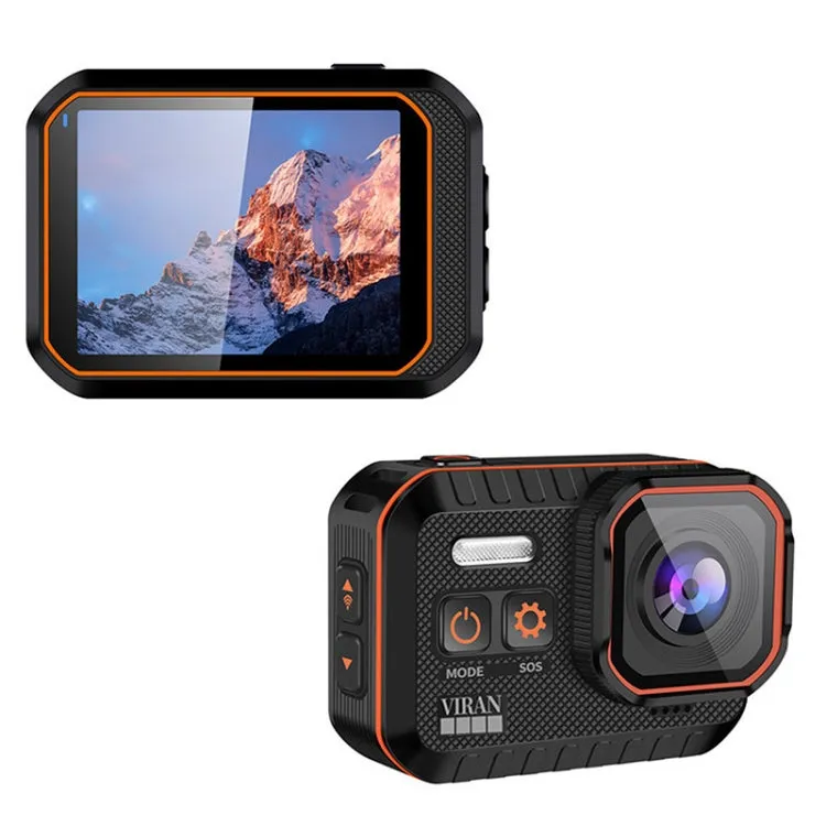 SC002 4K/60FPS IP68 Waterproof WiFi HD Mini Outdoor Sports Diving Camera, Color: Black 128G