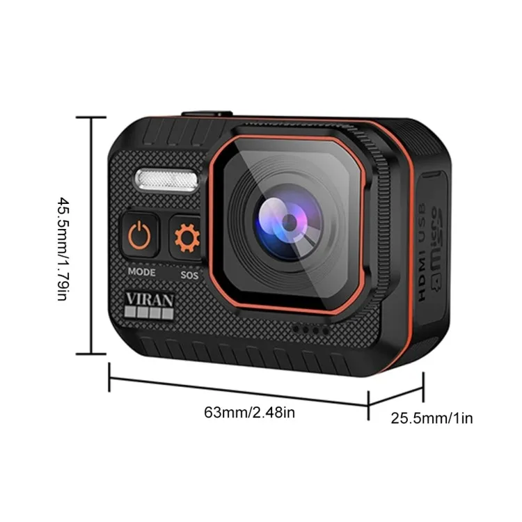 SC002 4K/60FPS IP68 Waterproof WiFi HD Mini Outdoor Sports Diving Camera, Color: Black 128G