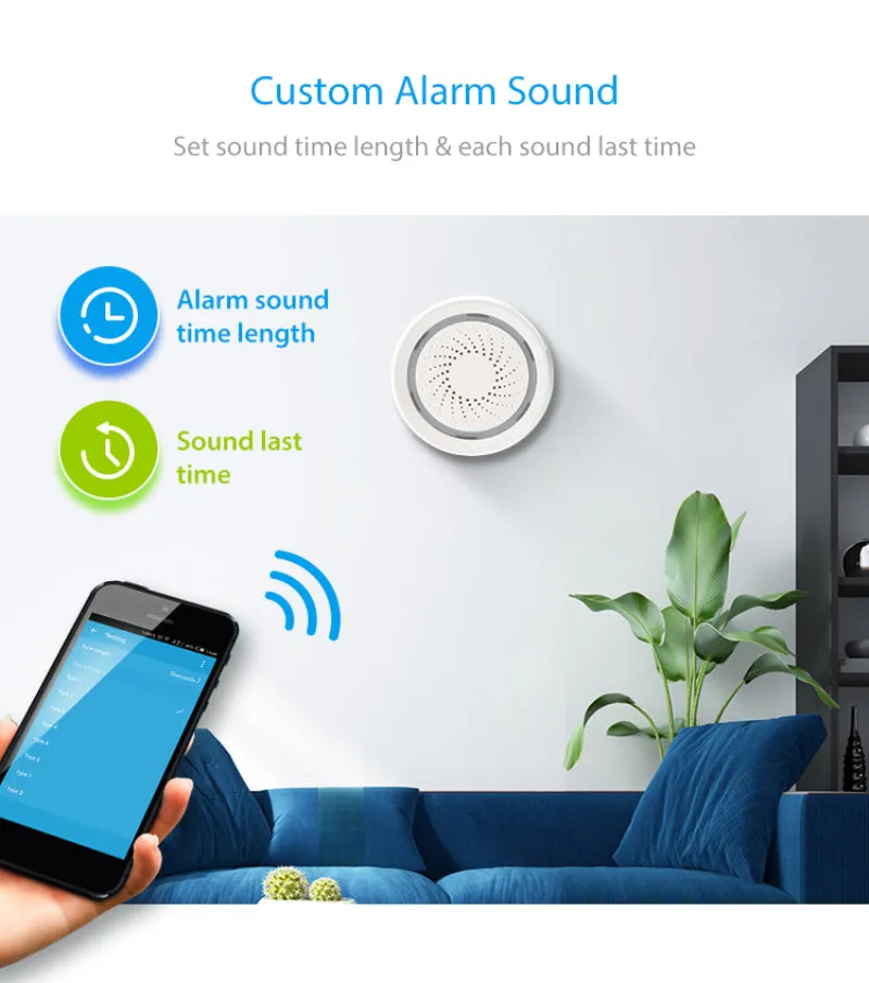 Smartlife New  Alarm Systems Security Home WIFI Smart Home Video Alarm Kit 720P Cameras 3 Sensors 1 Siren Alarm SmartLife TUYA APP Control