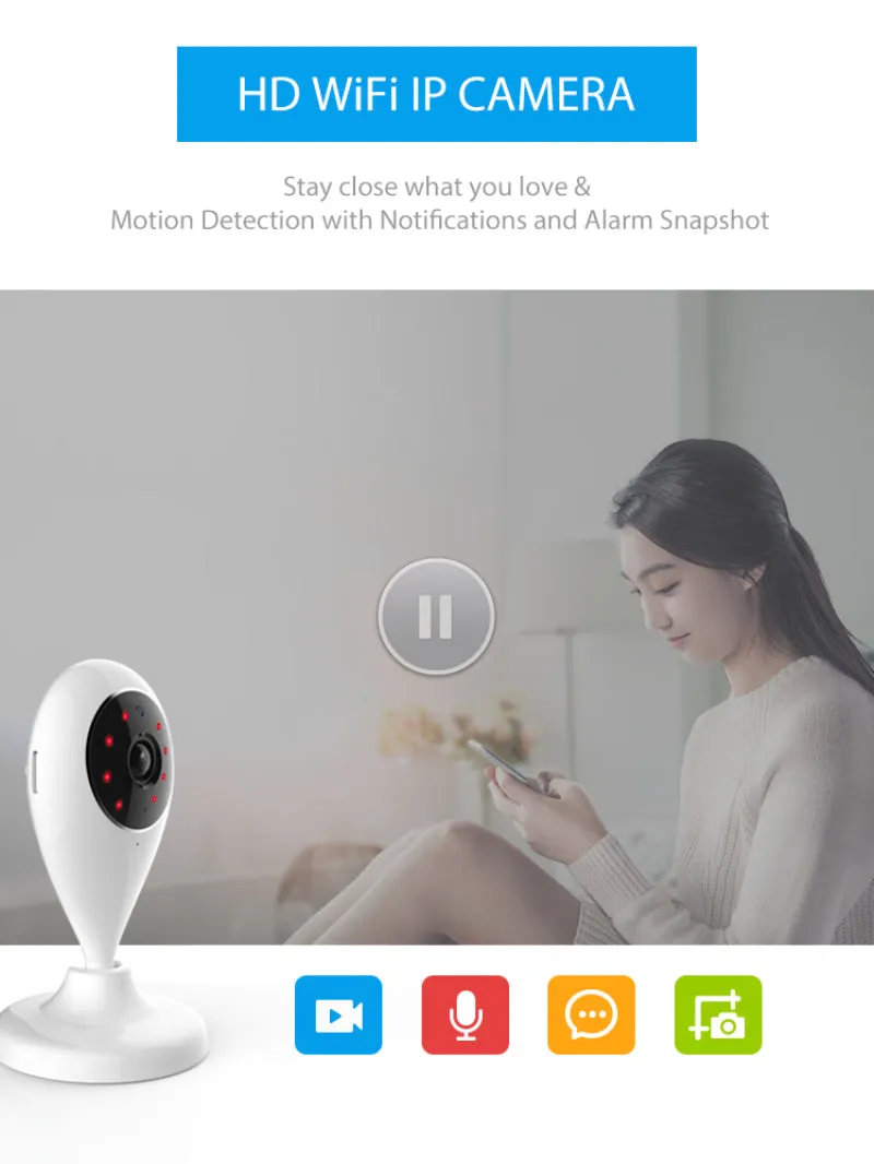 Smartlife New  Alarm Systems Security Home WIFI Smart Home Video Alarm Kit 720P Cameras 3 Sensors 1 Siren Alarm SmartLife TUYA APP Control