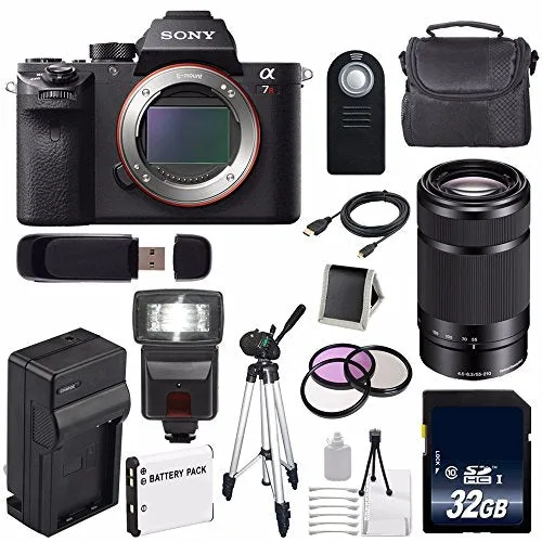 Sony Alpha a7R II Mirrorless Digital Camera (International Model)   Sony E 55-210mm f/4.5-6.3 OSS E-Mount Lens (Black) Starter Bundle