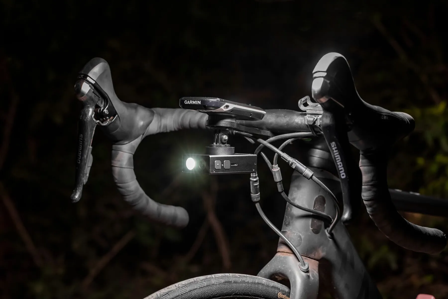 TOOO Cycling Front Camera Bike Light Combo - Black