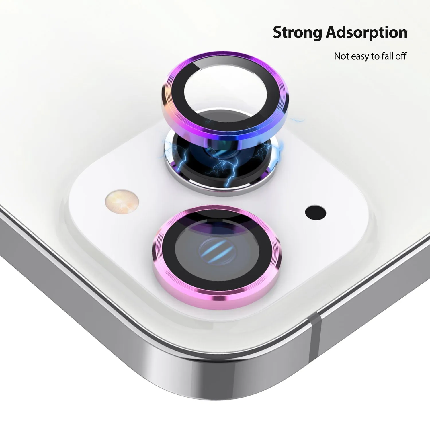 Tough On iPhone 14 / 14 Plus Rear Camera Lens Iridescent