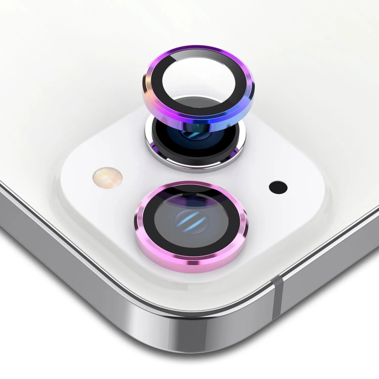 Tough On iPhone 14 / 14 Plus Rear Camera Lens Iridescent