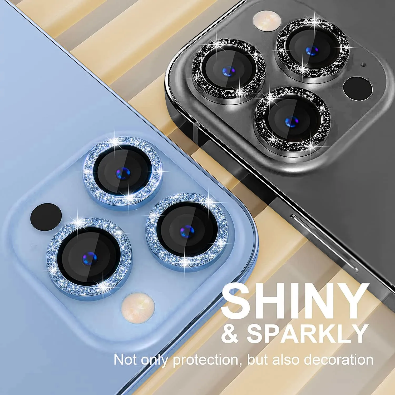 Tough On iPhone 14 Pro / Pro Max Rear Camera Lens Diamond Graphite