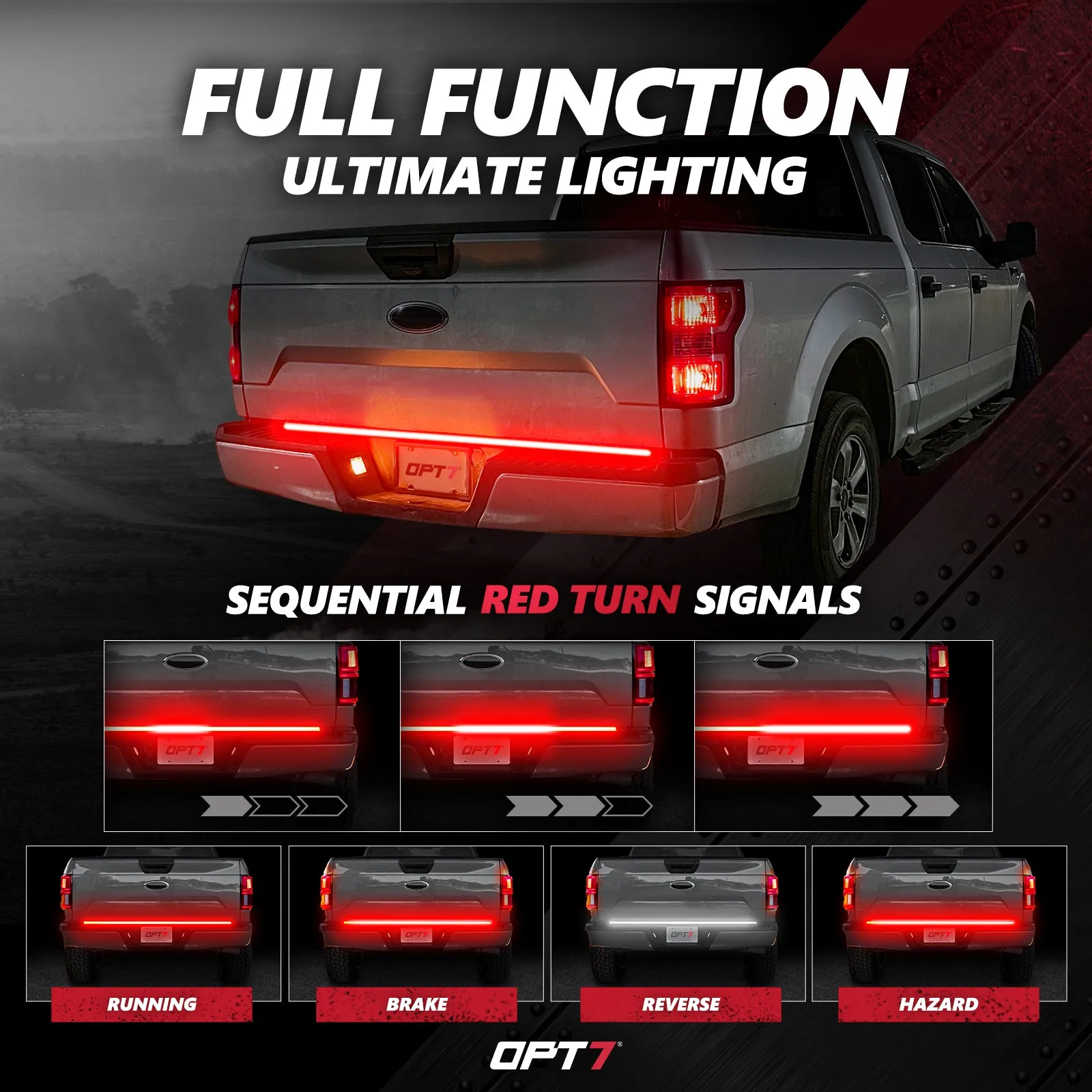 Triple Tailgate Bundle: Triple Tailgate   Quantum Rock Light  LED Grille Lighting w-Bluetooth