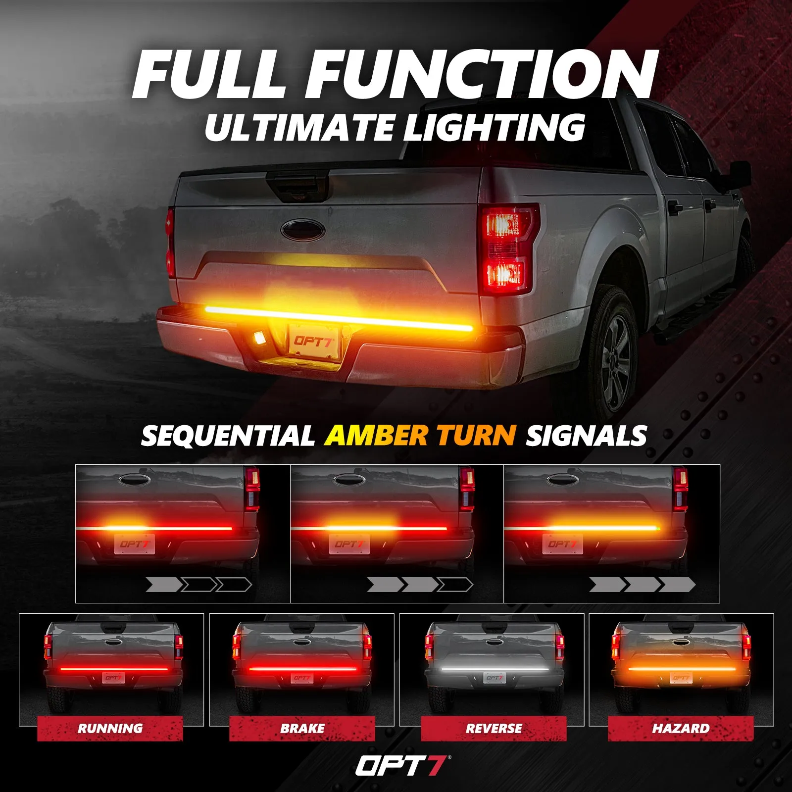 Triple Tailgate Bundle: Triple Tailgate   Quantum Rock Light  LED Grille Lighting w-Bluetooth