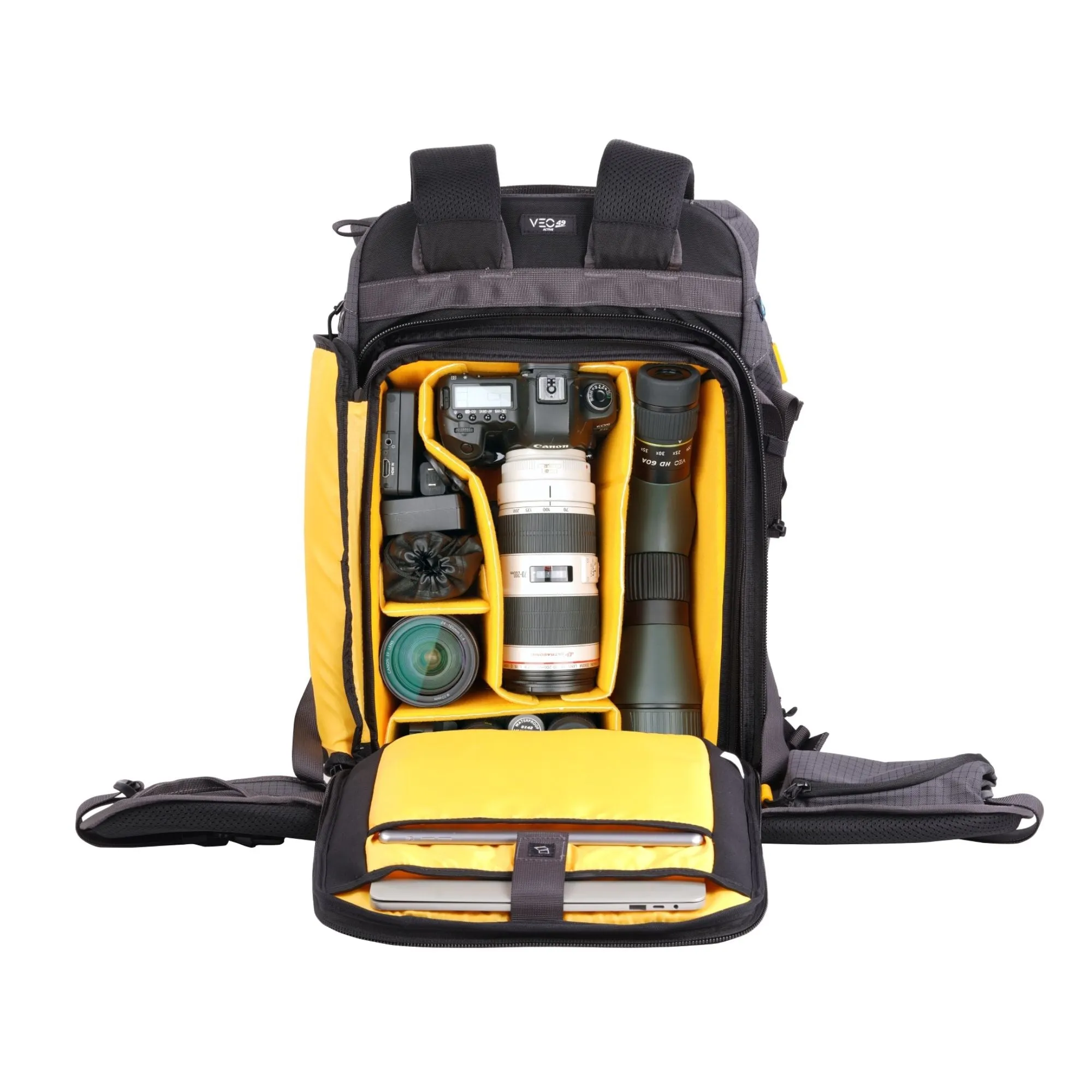 VEO Active 49 35 Litre Trekking Backpack - For Pro DSLR/Pro Mirrorless Body With Grip - Grey