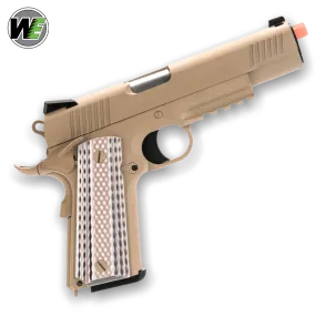 WE Tech 1911 M45A1 Gelsoft Gas Blowback Gel Blaster - Tan