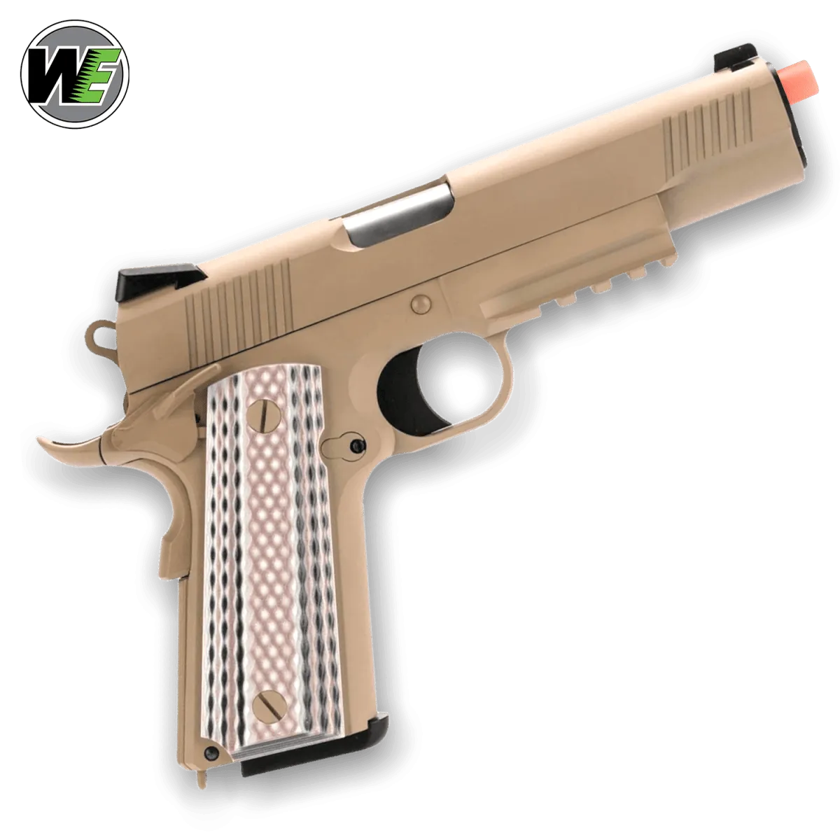 WE Tech 1911 M45A1 Gelsoft Gas Blowback Gel Blaster - Tan