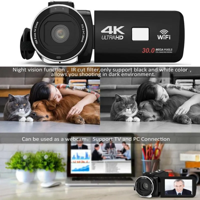 Wi-Fi Touch Screen Camcorder Recorder