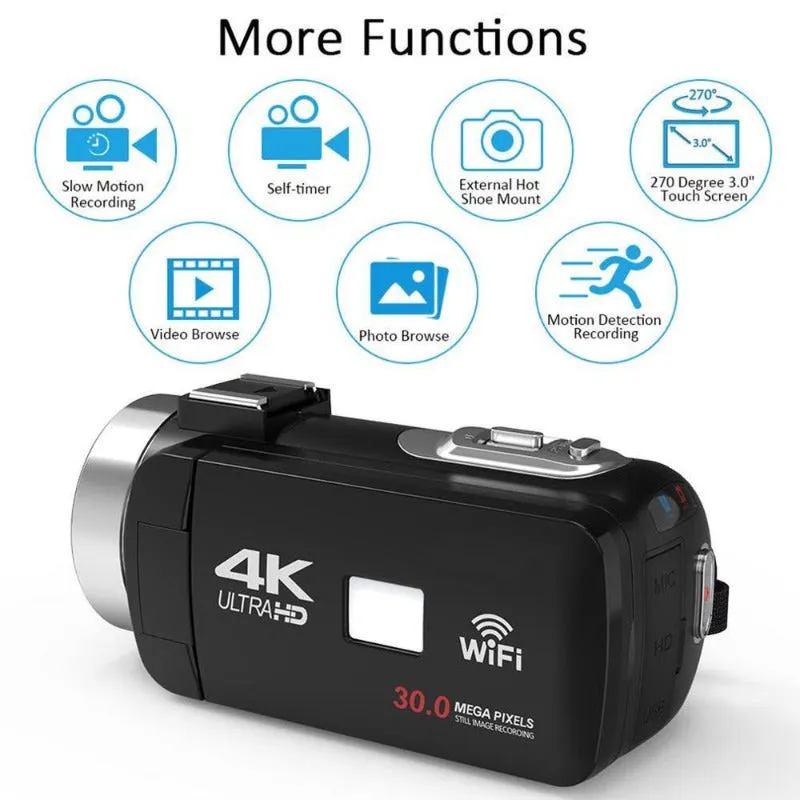 Wi-Fi Touch Screen Camcorder Recorder