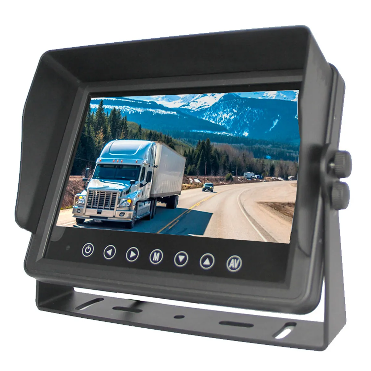 Wired Heavy Duty Backup 1080P Camera with Waterproof IP67 7" LCD! 100% Waterproof Backup Cam System!